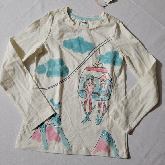 Gymboree Snowflake Glamour size 8 Girls shirt NWT - Picture 1 of 3